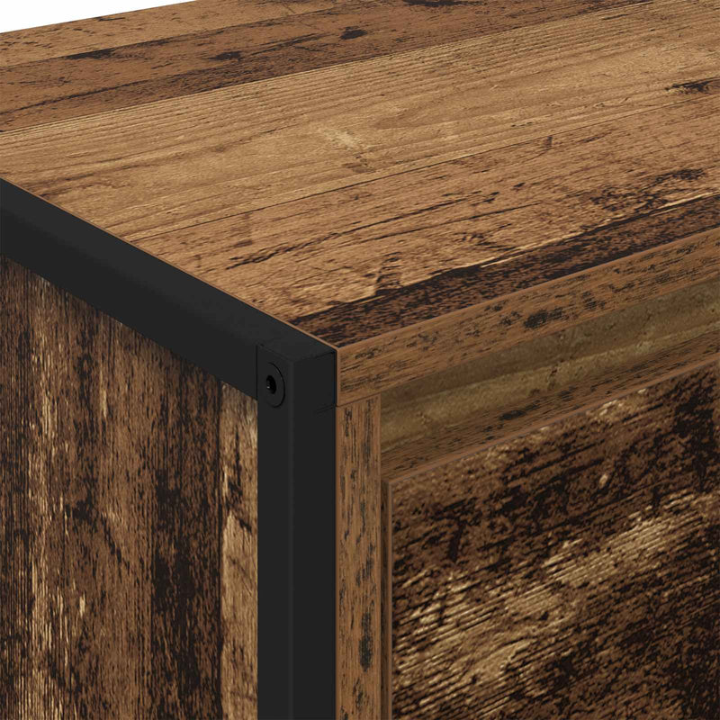 vidaXL Széf Öreg fa 43 x 36 x 75,5 cm Faanyag