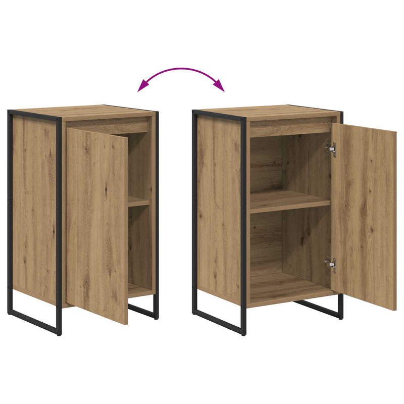 vidaXL Széf Művészi tölgy 43 x 36 x 75,5 cm Faanyag