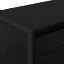 vidaXL Széf fiókkal Fekete tölgy 79 x 36 x 75.5 cm Faanyag