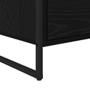 vidaXL Széf fiókkal Fekete tölgy 79 x 36 x 75.5 cm Faanyag