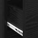 vidaXL Széf fiókkal Fekete tölgy 79 x 36 x 75.5 cm Faanyag