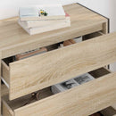 vidaXL Széf fiókkal Sonoma 79 x 36 x 75.5 cm Faanyag