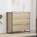 vidaXL Széf fiókkal Sonoma 79 x 36 x 75.5 cm Faanyag