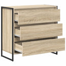 vidaXL Széf fiókkal Sonoma 79 x 36 x 75.5 cm Faanyag