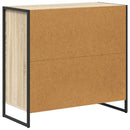 vidaXL Széf fiókkal Sonoma 79 x 36 x 75.5 cm Faanyag
