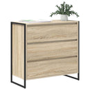 vidaXL Széf fiókkal Sonoma 79 x 36 x 75.5 cm Faanyag