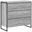 vidaXL Széf fiókkal Szürke Sonoma 79 x 36 x 75.5 cm Faanyag