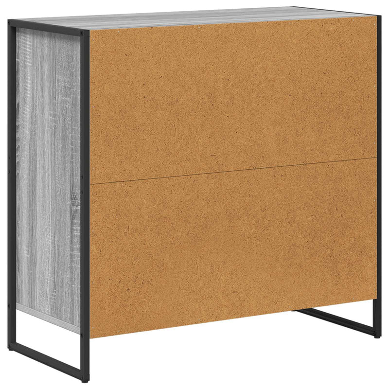 vidaXL Széf fiókkal Szürke Sonoma 79 x 36 x 75.5 cm Faanyag