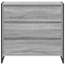 vidaXL Széf fiókkal Szürke Sonoma 79 x 36 x 75.5 cm Faanyag