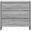 vidaXL Széf fiókkal Szürke Sonoma 79 x 36 x 75.5 cm Faanyag