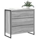 vidaXL Széf fiókkal Szürke Sonoma 79 x 36 x 75.5 cm Faanyag