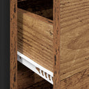 vidaXL Széf fiókkal Öreg fa 79 x 36 x 75.5 cm Faanyag