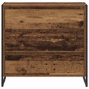 vidaXL Széf fiókkal Öreg fa 79 x 36 x 75.5 cm Faanyag
