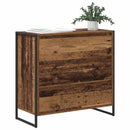vidaXL Széf fiókkal Öreg fa 79 x 36 x 75.5 cm Faanyag