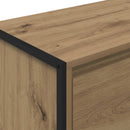 vidaXL Széf fiókkal Művészi tölgy 79 x 36 x 75.5 cm Faanyag