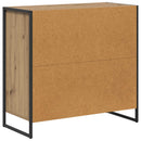 vidaXL Széf fiókkal Művészi tölgy 79 x 36 x 75.5 cm Faanyag