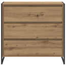 vidaXL Széf fiókkal Művészi tölgy 79 x 36 x 75.5 cm Faanyag