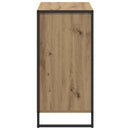 vidaXL Széf fiókkal Művészi tölgy 79 x 36 x 75.5 cm Faanyag