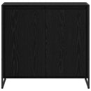 vidaXL Oldalsó szekrény Fekete tölgy 79 x 36 x 75 cm Faanyag