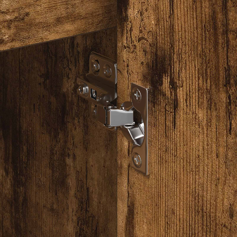 vidaXL Oldalsó szekrény Füstös tölgy 79 x 36 x 75 cm Faanyag