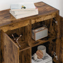 vidaXL Oldalsó szekrény Füstös tölgy 79 x 36 x 75 cm Faanyag