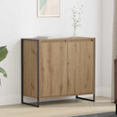 vidaXL Oldalsó szekrény Művészi tölgy 79 x 36 x 75 cm Faanyag