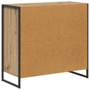 vidaXL Oldalsó szekrény Művészi tölgy 79 x 36 x 75 cm Faanyag