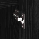 vidaXL Oldalsó szekrény Fekete tölgy 96,5 x 30 x 75 cm Faanyag