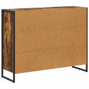 vidaXL Oldalsó szekrény Füstös tölgy 96,5 x 30 x 75 cm Faanyag