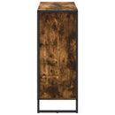 vidaXL Oldalsó szekrény Füstös tölgy 96,5 x 30 x 75 cm Faanyag