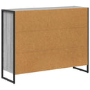 vidaXL Oldalsó szekrény Szürke Sonoma 96,5 x 30 x 75 cm Faanyag