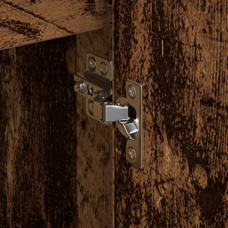 vidaXL Oldalsó szekrény Öreg fa 96,5 x 30 x 75 cm Faanyag