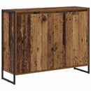 vidaXL Oldalsó szekrény Öreg fa 96,5 x 30 x 75 cm Faanyag