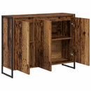 vidaXL Oldalsó szekrény Öreg fa 96,5 x 30 x 75 cm Faanyag