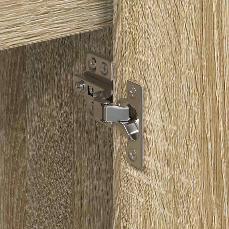 vidaXL Oldalsó szekrény Sonoma 96.5 x 30 x 75 cm Faanyag