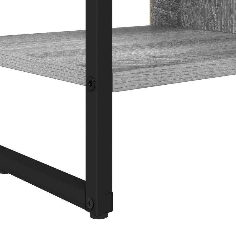 vidaXL Oldalsó szekrény Szürke Sonoma 96.5 x 30 x 75 cm Faanyag