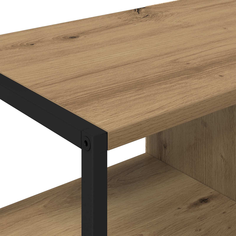 vidaXL Oldalsó szekrény Művészi tölgy 96.5 x 30 x 75 cm Faanyag