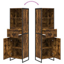 vidaXL Könyvespolc fiókkal Füstös tölgy 43 x 36 x 150,5 cm Faanyag