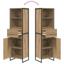 vidaXL Könyvespolc fiókkal Művészi tölgy 43 x 36 x 150,5 cm Faanyag