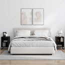 vidaXL Éjjeli asztal 2 pcs Fekete tölgy 39.5 x 30 x 50 cm Faanyag