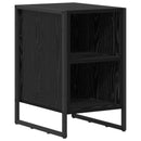 vidaXL Éjjeli asztal 2 pcs Fekete tölgy 39.5 x 30 x 50 cm Faanyag