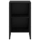 vidaXL Éjjeli asztal 2 pcs Fekete tölgy 39.5 x 30 x 50 cm Faanyag