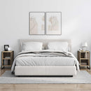 vidaXL Éjjeli asztal 2 pcs Sonoma 39.5 x 30 x 50 cm Faanyag