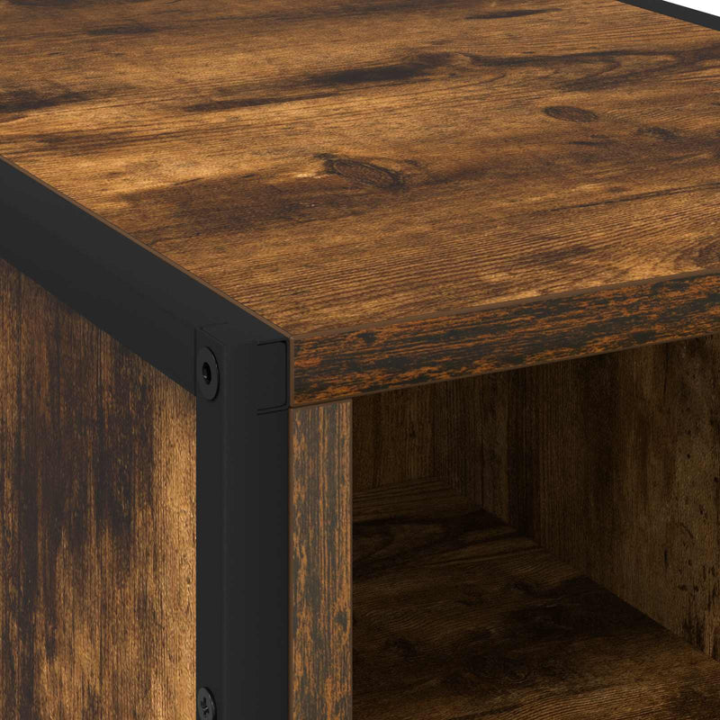 vidaXL Éjjeli asztal Füstös Tölgy 39.5 x 30 x 50 cm Faanyag