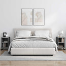 vidaXL Éjjeli asztal 2 pcs Szürke Sonoma 39.5 x 30 x 50 cm Faanyag