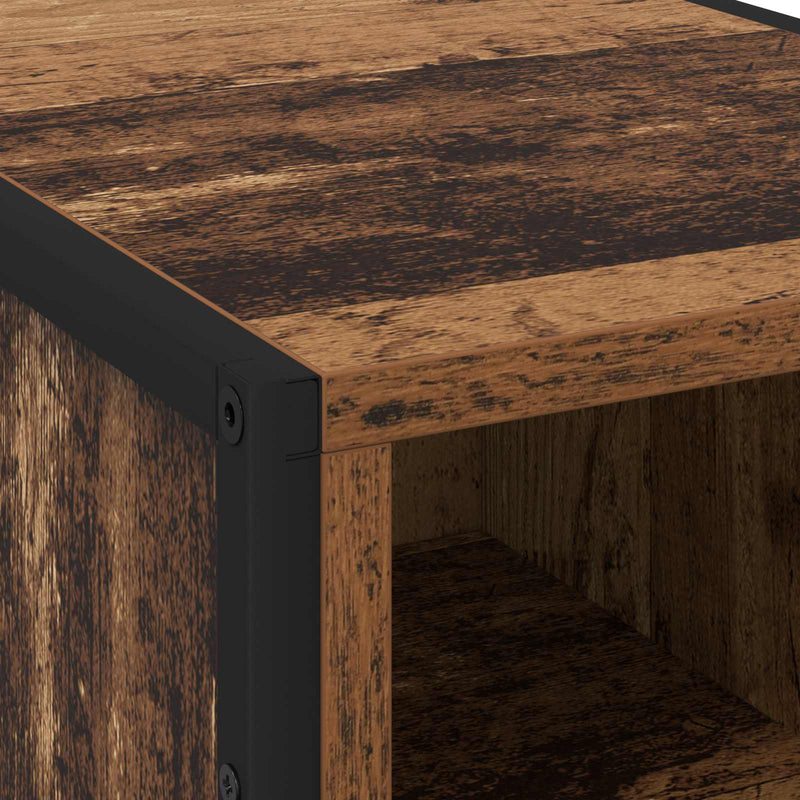 vidaXL Éjjeli asztal Öreg fa 39.5 x 30 x 50 cm Faanyag