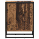 vidaXL Éjjeli asztal Öreg fa 39.5 x 30 x 50 cm Faanyag