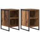 vidaXL Éjjeli asztal 2 pcs Öreg fa 39.5 x 30 x 50 cm Faanyag