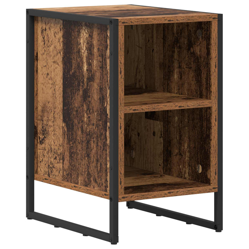 vidaXL Éjjeli asztal 2 pcs Öreg fa 39.5 x 30 x 50 cm Faanyag