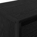 vidaXL Éjjeli asztal 2 pcs Fekete tölgy 39,5 x 30 x 50 cm Faanyag